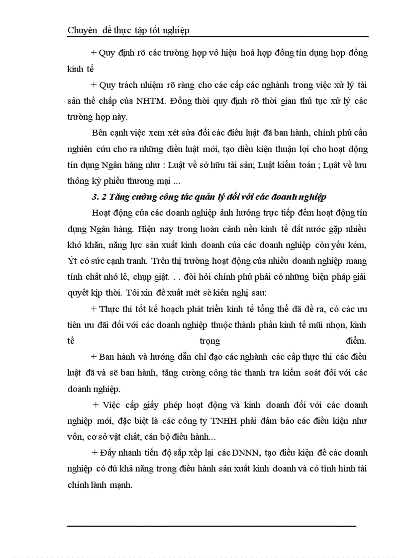 image for page Một số giải pháp hạn chế rủi ro an toàn tín dụng đối với kinh tế ngoài quốc doanh tại Ngân hàng công thương Đống Đa.
