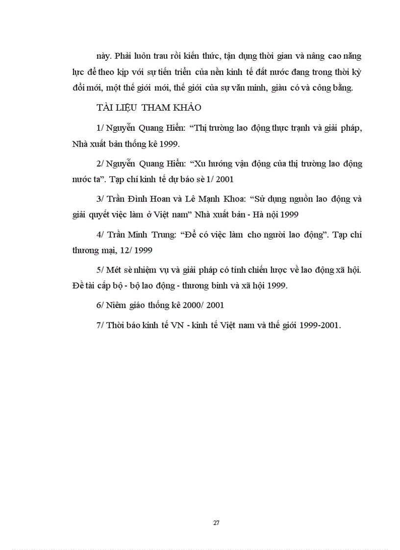 image for page Tình hình việc làm của người lao động Việt nam