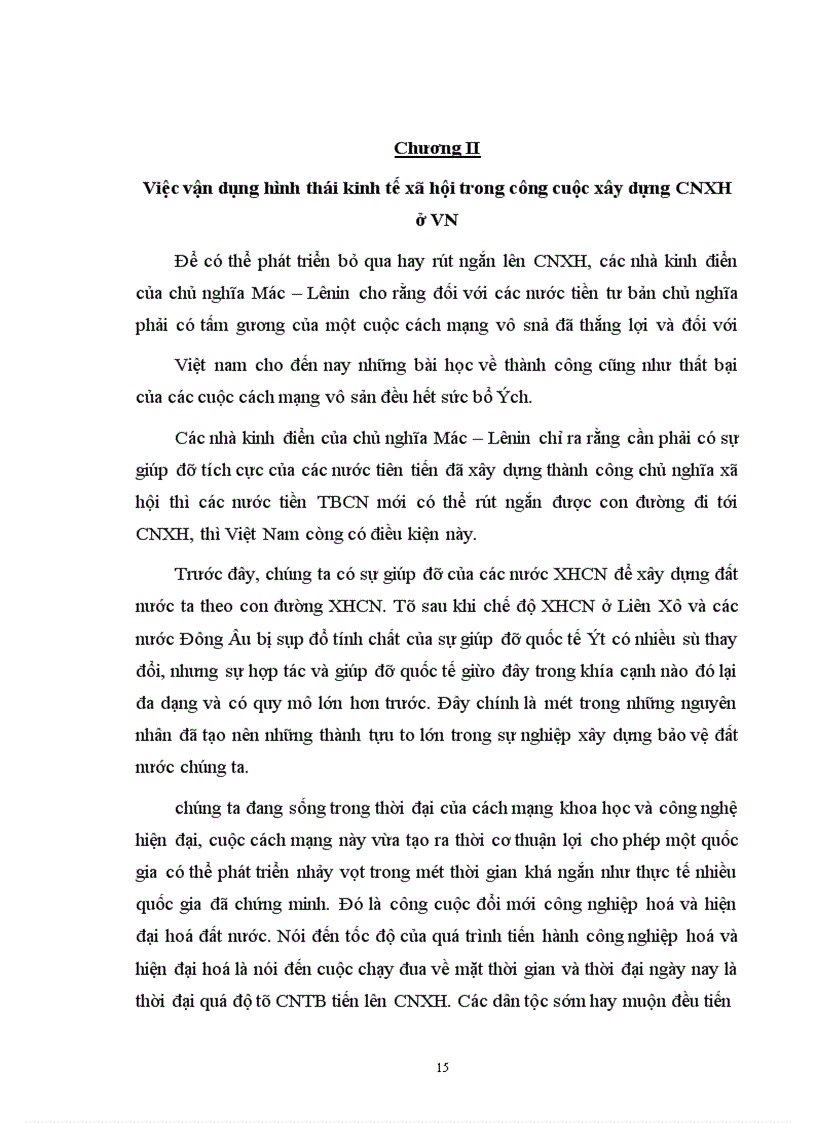 image for page Việc vận dụng hình thái kinh tế xã hội trong công cuộc xây dựng CNXH ở VN