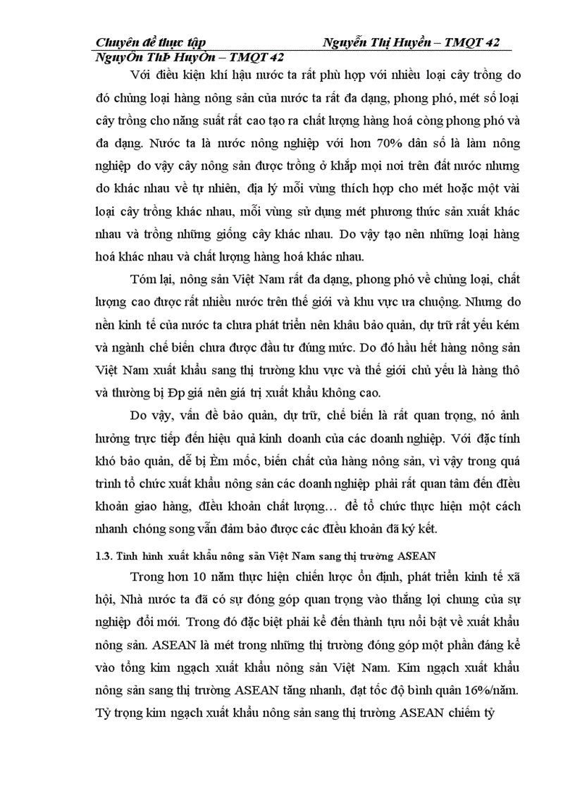 image for page Thực trạng và giải pháp đẩy mạnh xuất khẩu nông sản Việt Nam sang thị trường các nước ASEAN của công ty xuất nhập khẩu INTIMEX -