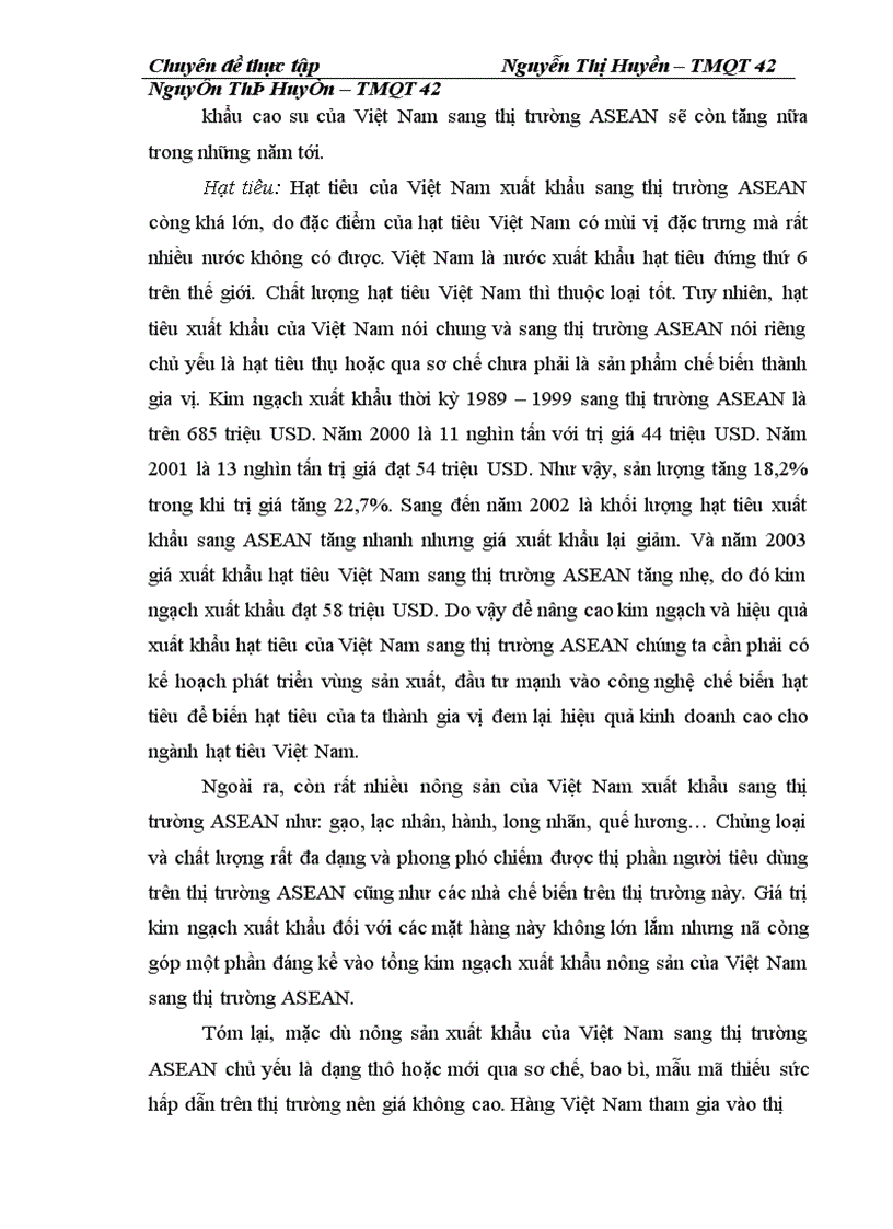 image for page Thực trạng và giải pháp đẩy mạnh xuất khẩu nông sản Việt Nam sang thị trường các nước ASEAN của công ty xuất nhập khẩu INTIMEX -