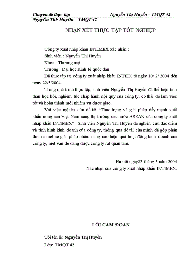 image for page Thực trạng và giải pháp đẩy mạnh xuất khẩu nông sản Việt Nam sang thị trường các nước ASEAN của công ty xuất nhập khẩu INTIMEX -