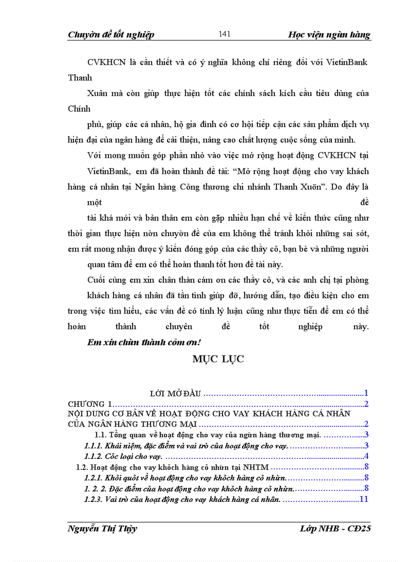 image for page Mở rộng hoạt động cho vay khách hàng cá nhân tại Ngân hàng Thương Mại Cổ Phần Công Thương Việt Nam – Chi nhánh Thanh Xuân