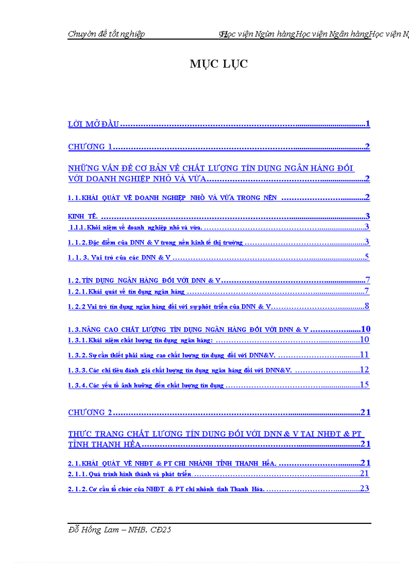 image for page Nâng cao chất lượng tín dụng đối với các doanh nghiệp nhỏ và vừa tại chi nhánh Ngân hàng đầu tư và phát triển tỉnh Thanh Hóa