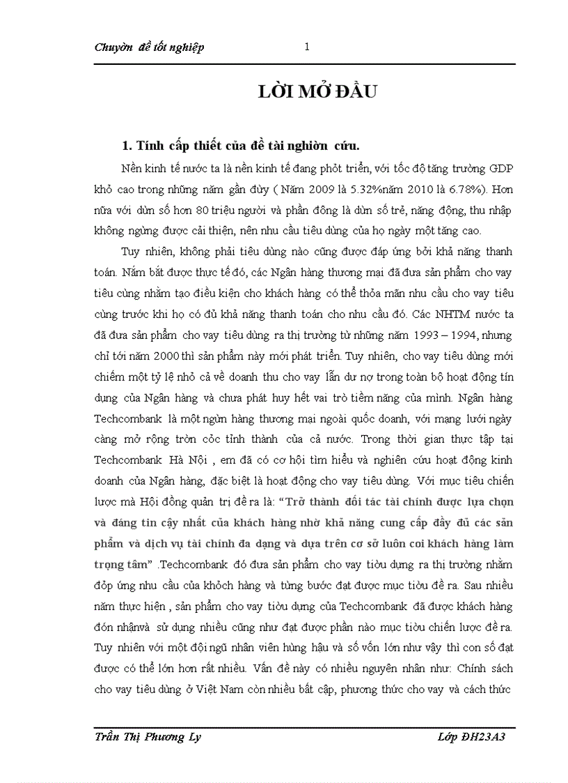image for page Giải pháp mở rộng hoạt động cho vay tiêu dùng tại Ngân hàng thương mại cổ phẩn Techcombank