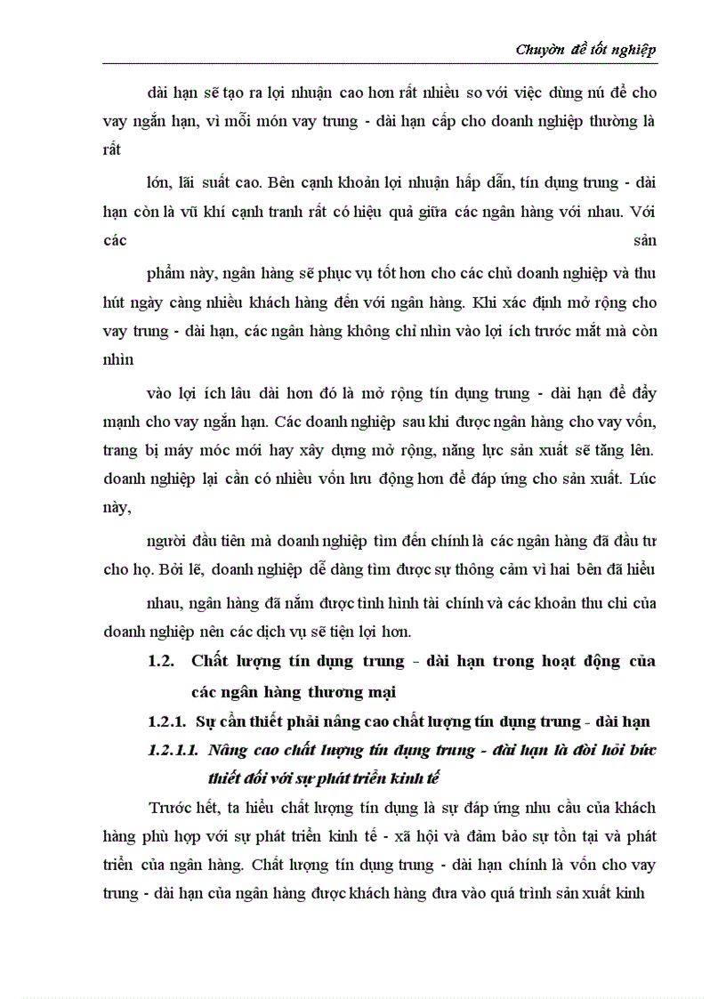 image for page Thực trạng và giải pháp đối với tín dụng trung - dài hạn tại chi nhánh Ngân Hàng No&PTNT Gia Lâm Hà Nội