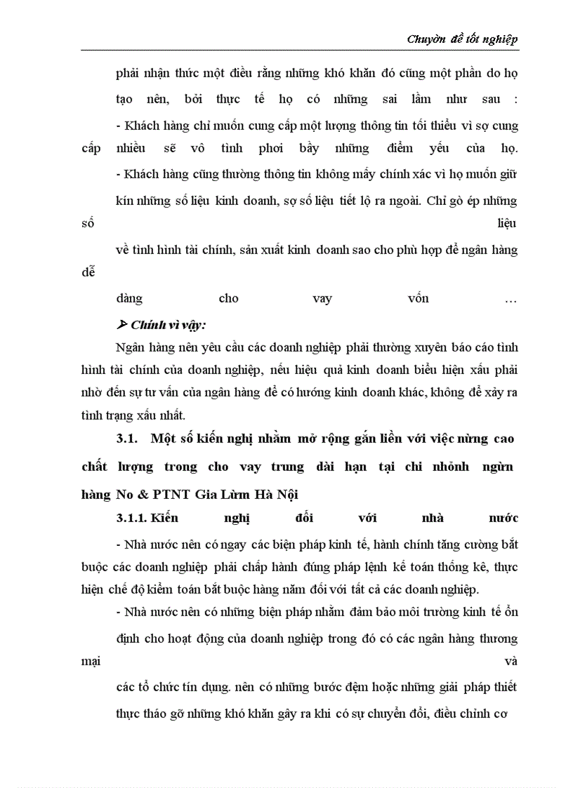 image for page Thực trạng và giải pháp đối với tín dụng trung - dài hạn tại chi nhánh Ngân Hàng No&PTNT Gia Lâm Hà Nội