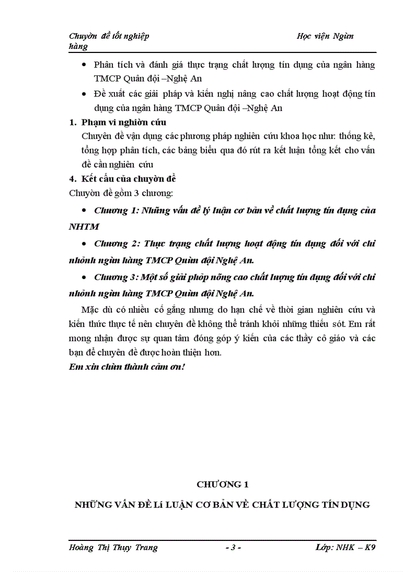 image for page Nâng cao chất lượng tín dụng đối với Chi nhánh ngân hàng TMCP Quân đội – Nghệ An