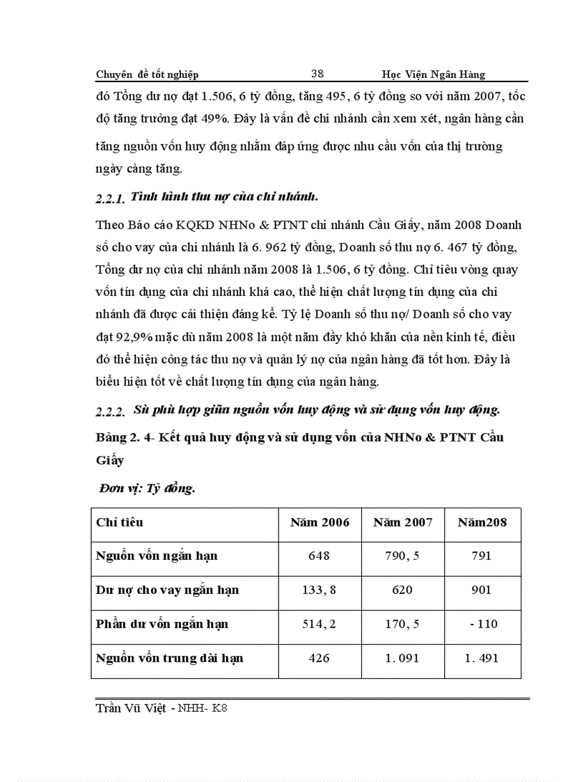 image for page Nâng cao chất lượng tín dụng tại NHNo &PTNT chi nhánh Cầu Giấy