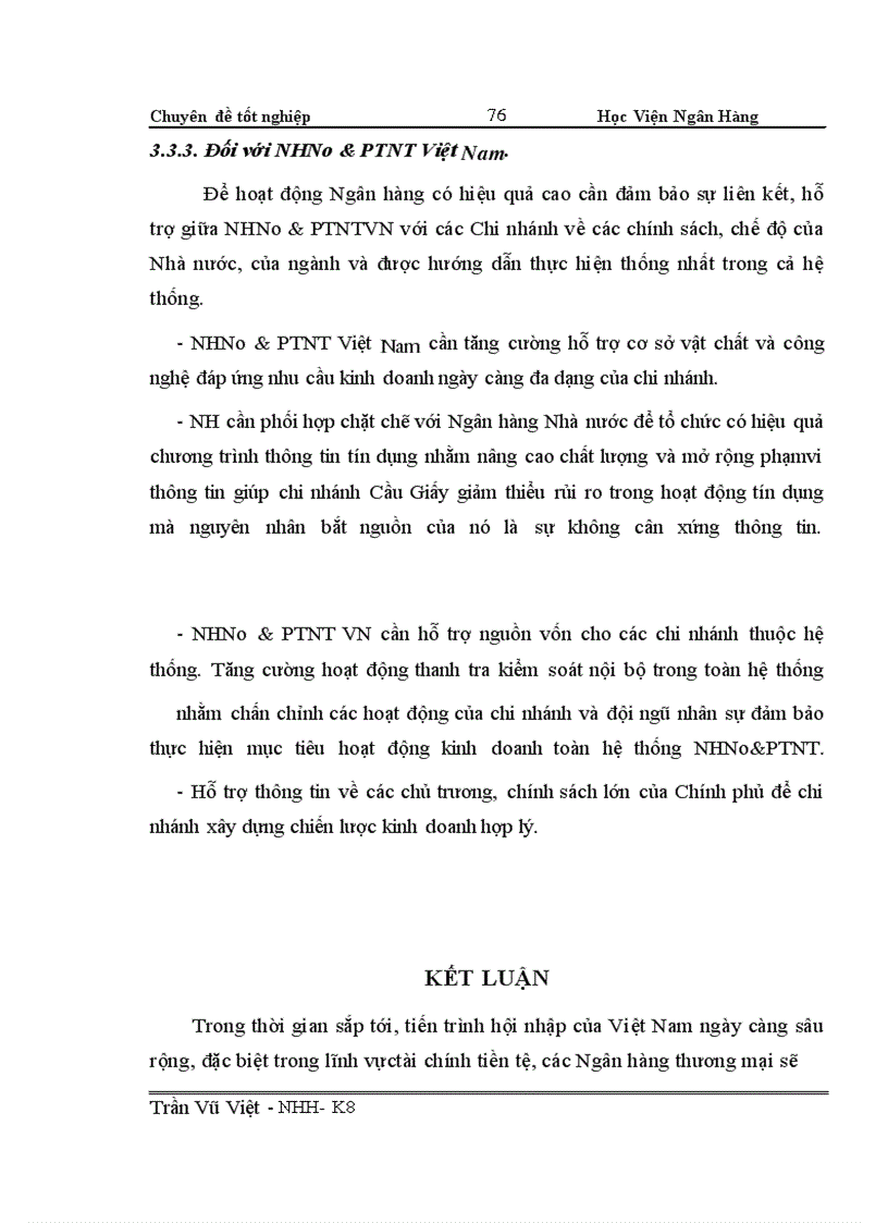 image for page Nâng cao chất lượng tín dụng tại NHNo &PTNT chi nhánh Cầu Giấy