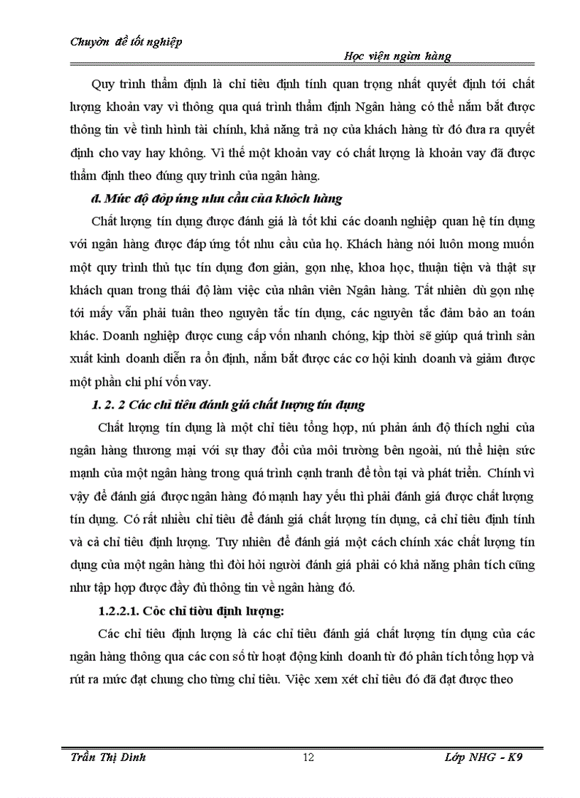 image for page Giải pháp nâng cao chất lượng tín dụng tại Ngân hàng Đầu tư và phát triển chi nhánh Cầu Giấy