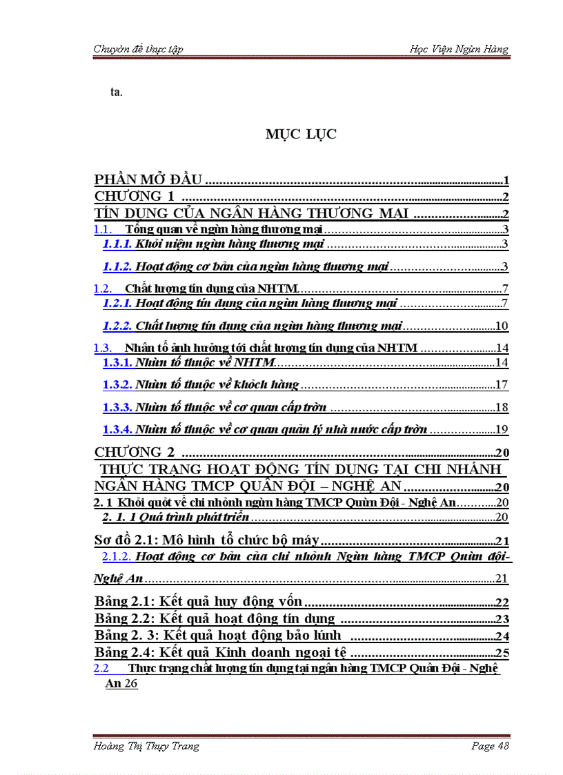 image for page Nâng cao chất lượng tín dụng tại Chi nhánh Ngân hàng TMCP Quân đội – Nghệ An