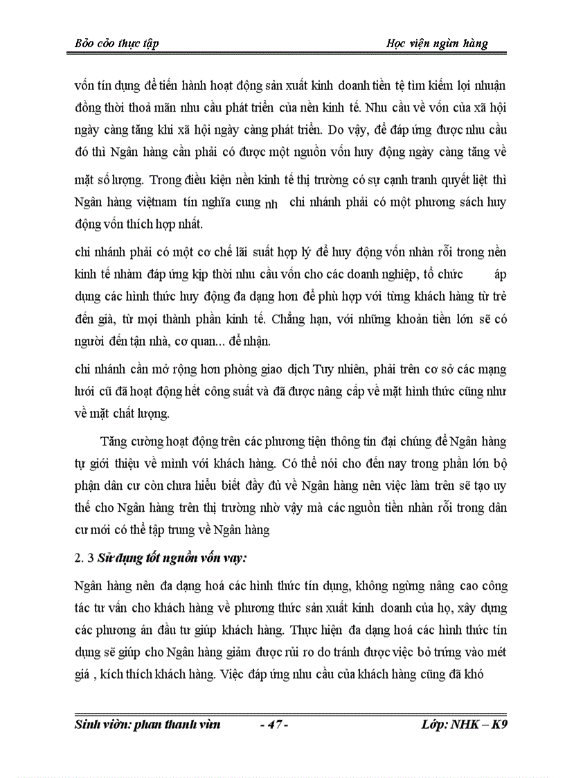 image for page Giải pháp nâng cao chất lượng tín dụng tại chi nhánh hà nội của ngân hàng việt nam tín nghĩa