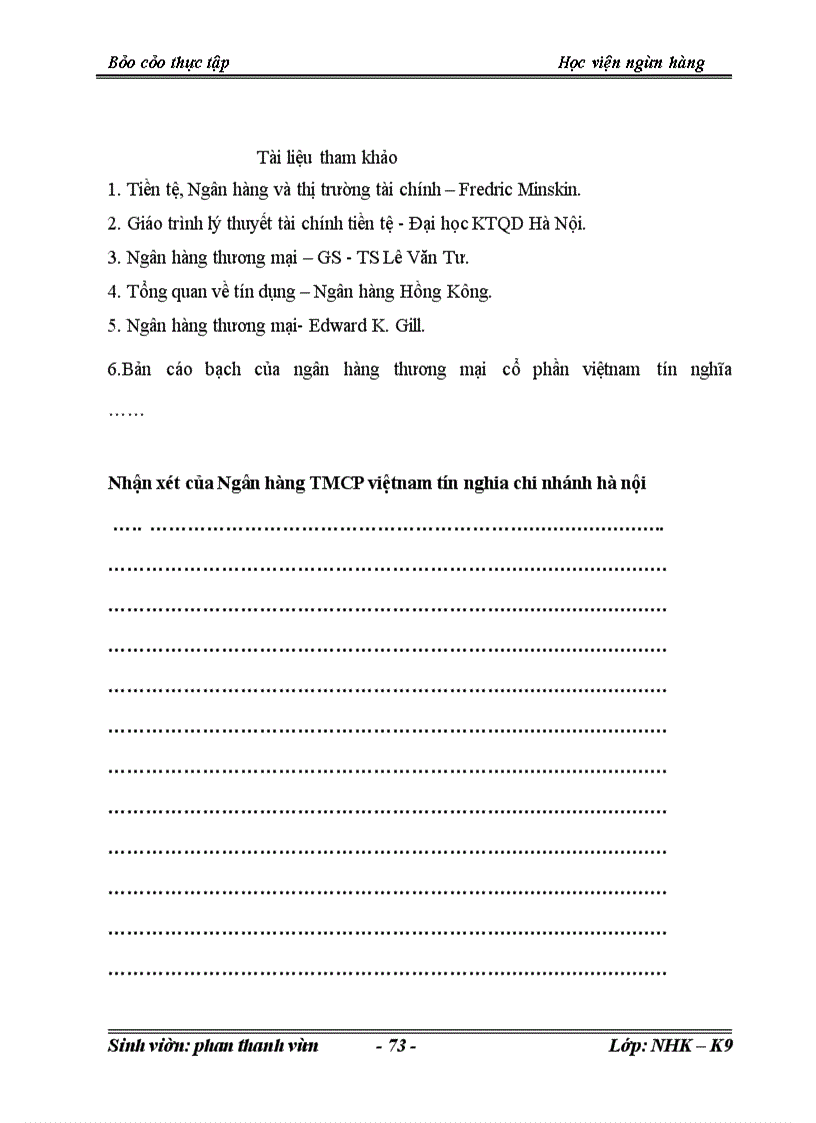 image for page Giải pháp nâng cao chất lượng tín dụng tại chi nhánh hà nội của ngân hàng việt nam tín nghĩa