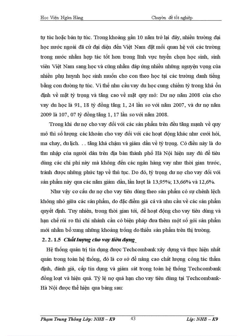 image for page Thực trạng và giải pháp mở rộng tín dụng tiêu dùng tại Ngân hàng thương mại cổ phần kỹ thương Techcombank chi nhánh Hà Nội