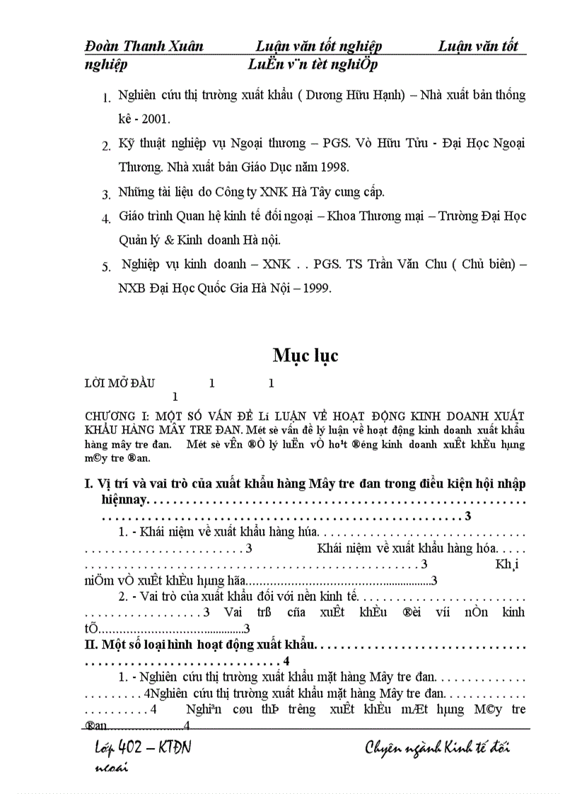 image for page Thực trạng và một số giải pháp nhằm thúc đẩy xuất khẩu hàng Mây tre đan của Công ty xuất nhập khẩu Hà Tây.