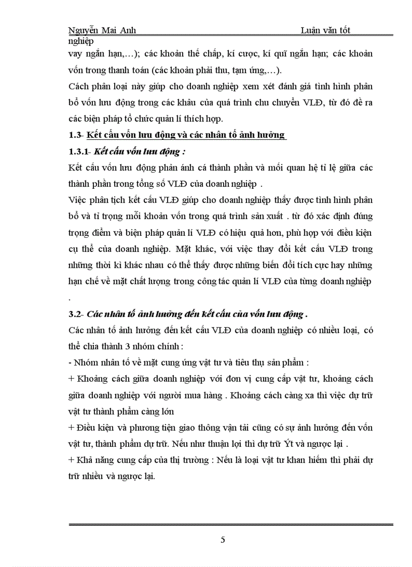 image for page Thực trạng việc tổ chức, quản lí và sử dụng vốn lưu động tại công ty hoá dầu Petrolimex