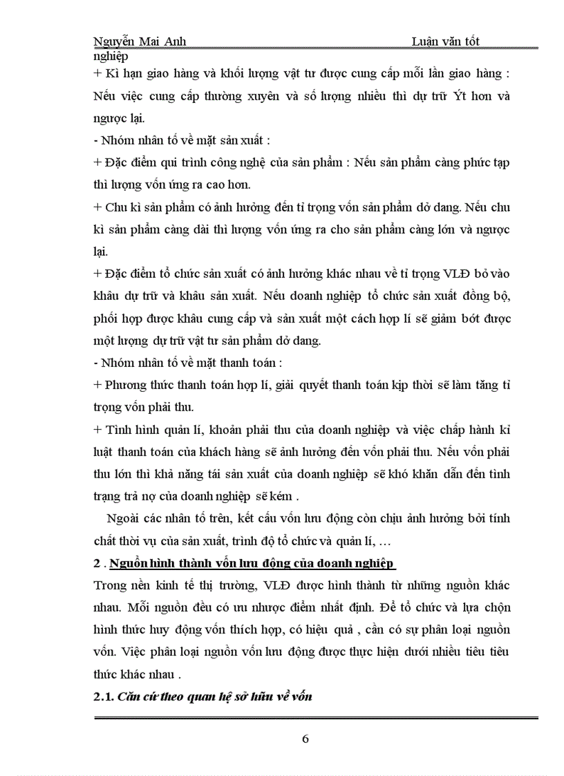 image for page Thực trạng việc tổ chức, quản lí và sử dụng vốn lưu động tại công ty hoá dầu Petrolimex