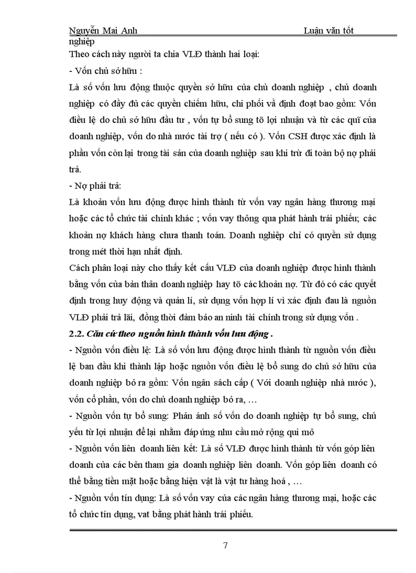 image for page Thực trạng việc tổ chức, quản lí và sử dụng vốn lưu động tại công ty hoá dầu Petrolimex