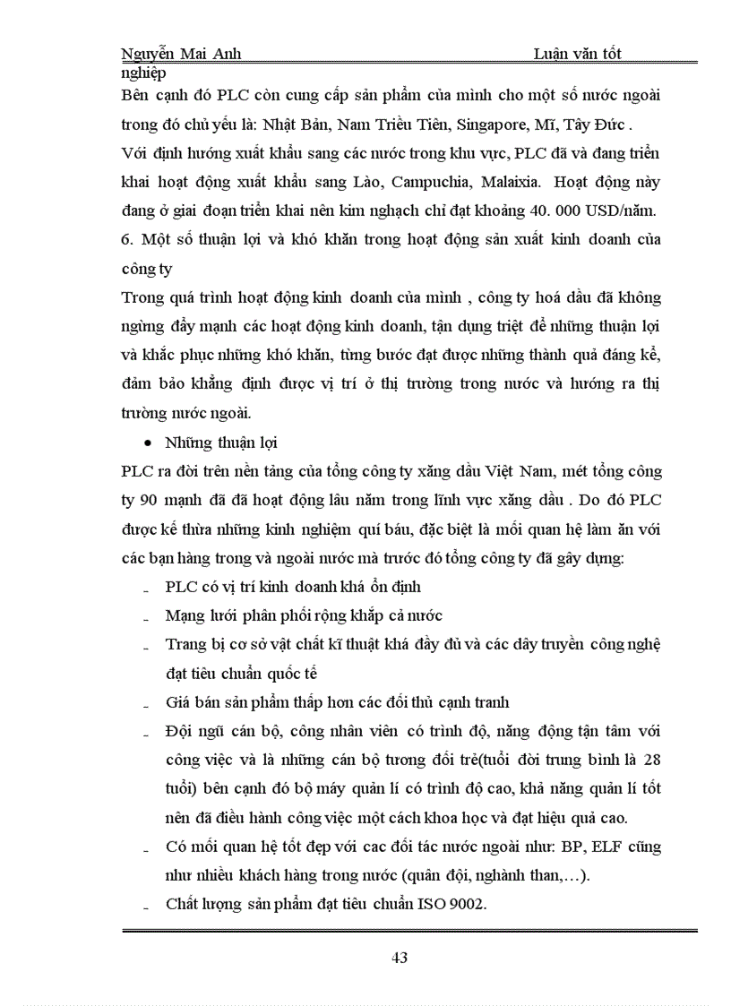 image for page Thực trạng việc tổ chức, quản lí và sử dụng vốn lưu động tại công ty hoá dầu Petrolimex