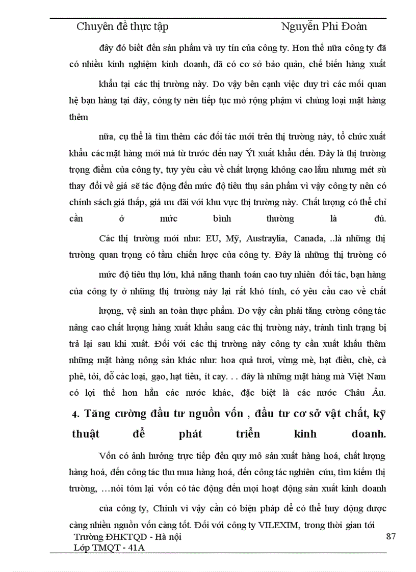 image for page Phương hướng và một số giải pháp đẩy mạnh xuất khẩu mặt hàng nông sản tại Công ty VILEXIM