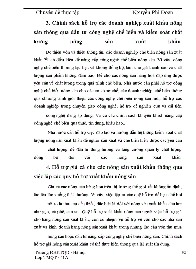 image for page Phương hướng và một số giải pháp đẩy mạnh xuất khẩu mặt hàng nông sản tại Công ty VILEXIM