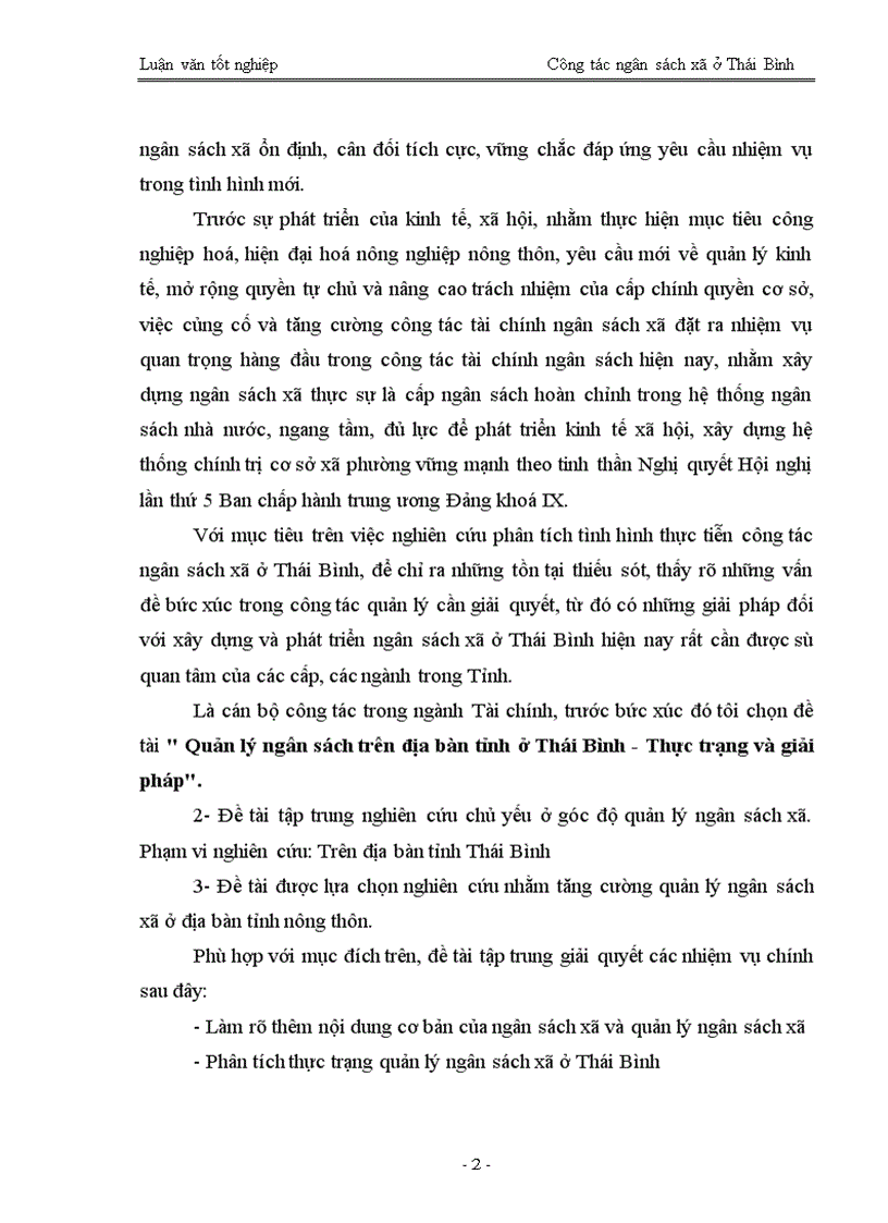 image for page Quản lý ngân sách trên địa bàn tỉnh ở Thái Bình - Thực trạng và giải pháp