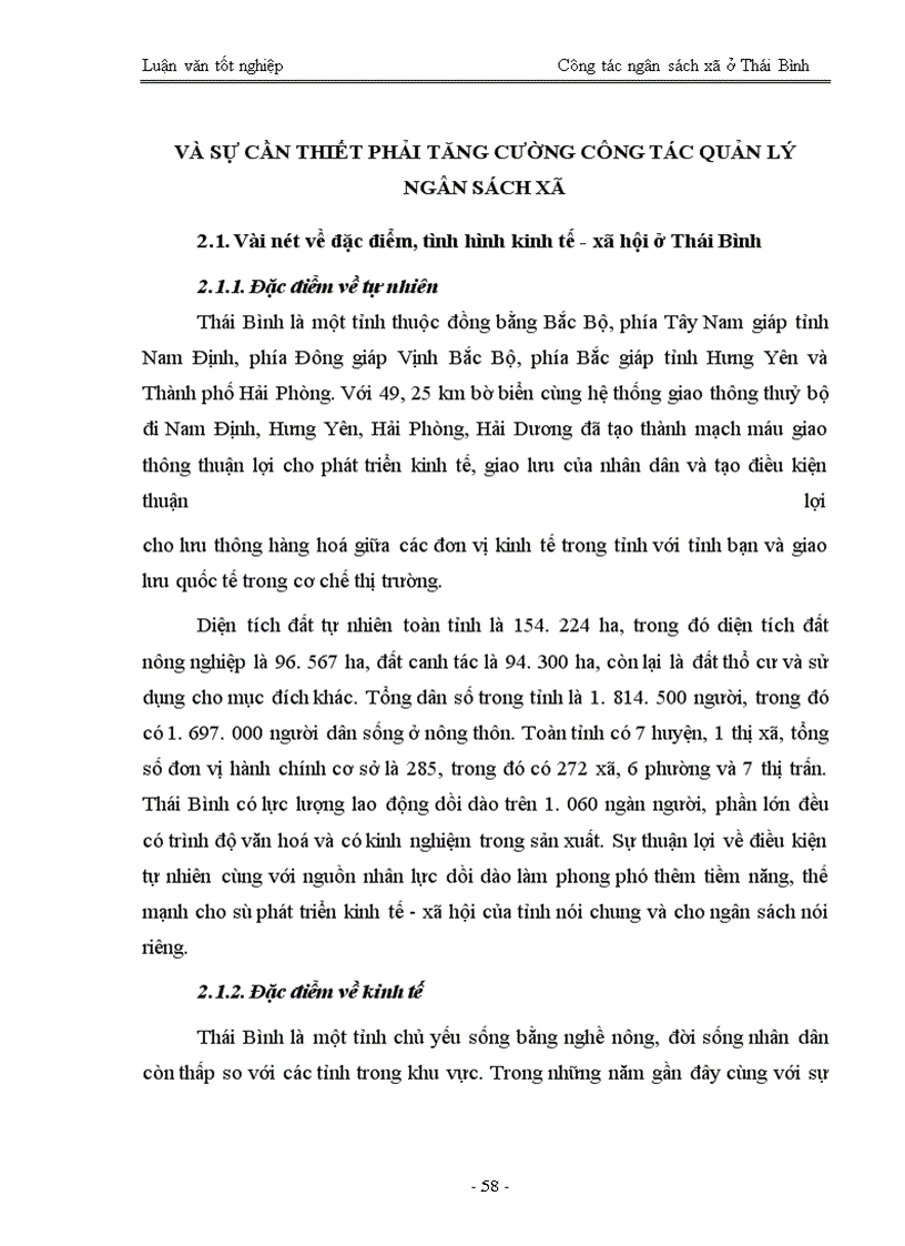 image for page Quản lý ngân sách trên địa bàn tỉnh ở Thái Bình - Thực trạng và giải pháp