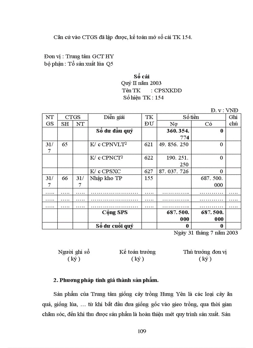 image for page Kế toán tập hợp chi phí và tính giá thành tại Trung tâm giống cây trồng Hưng Yên