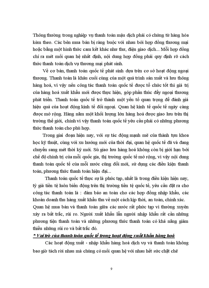 image for page Biện pháp hoàn thiện phương thức thanh toán quốc tế đối với hàng hoá xuất khẩu ở Công ty XNK Tổng hợp I