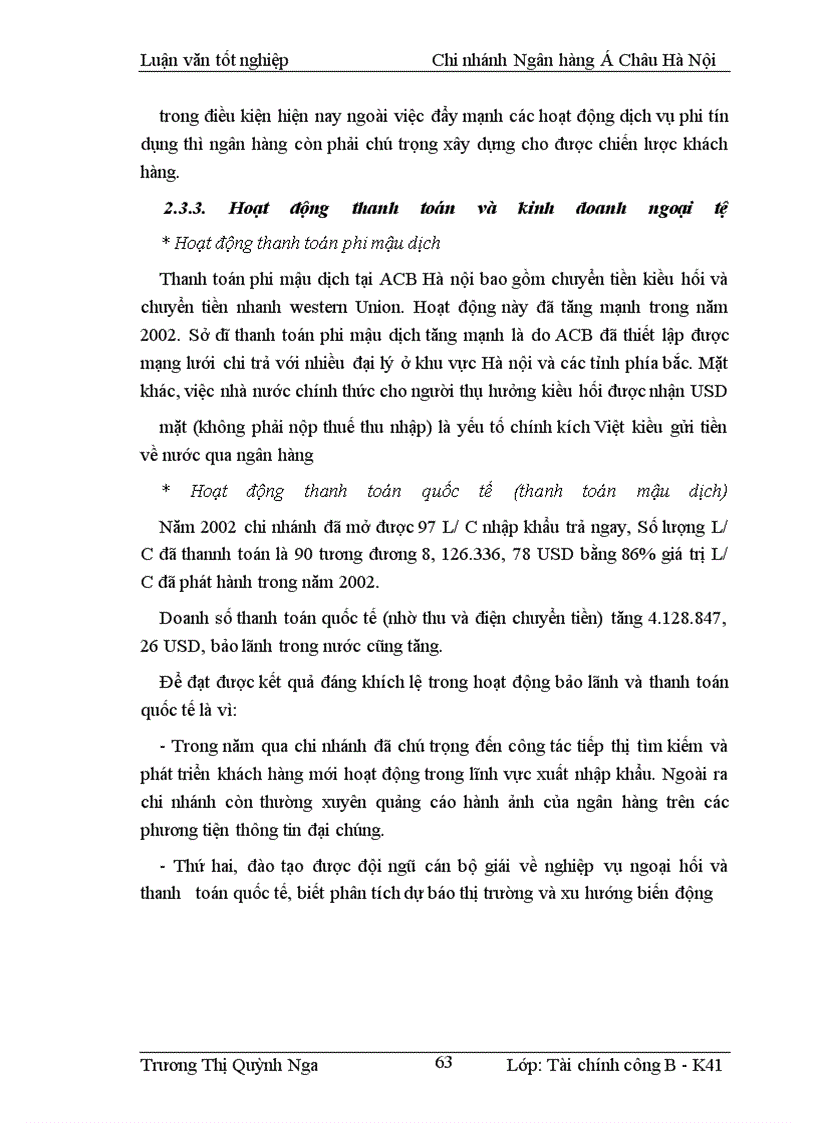 image for page Nâng cao chất lượng tín dụng đối với DNV&N tại Ngân hàng á Châu- Chi nhánh Hà Nội
