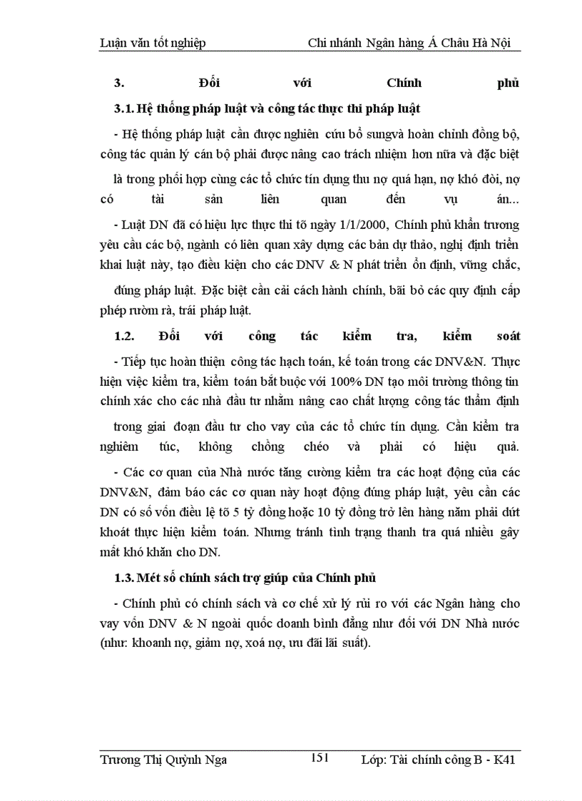 image for page Nâng cao chất lượng tín dụng đối với DNV&N tại Ngân hàng á Châu- Chi nhánh Hà Nội