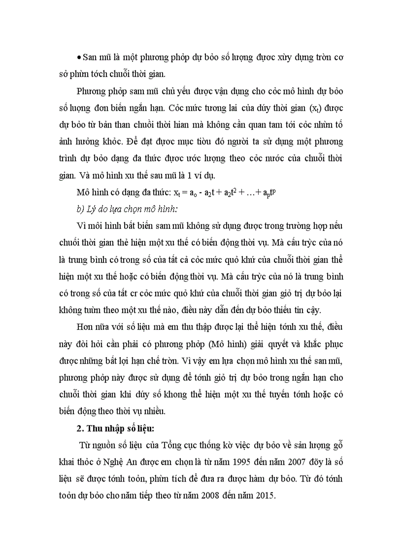 image for page Vận dự báo phân tích để dự báo những thay đổi có thể có về sản lượng gỗ sẽ được khai thác từ rừng ở tỉnh Nghệ An