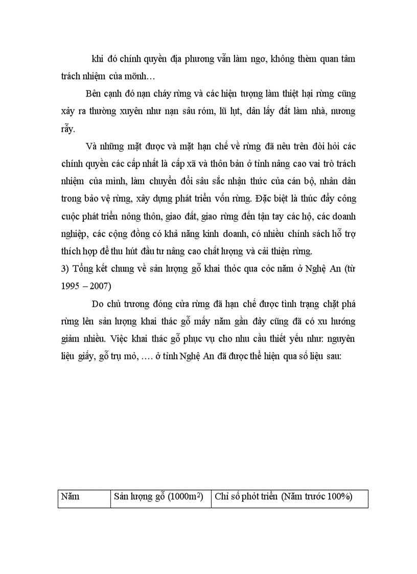 image for page Vận dự báo phân tích để dự báo những thay đổi có thể có về sản lượng gỗ sẽ được khai thác từ rừng ở tỉnh Nghệ An