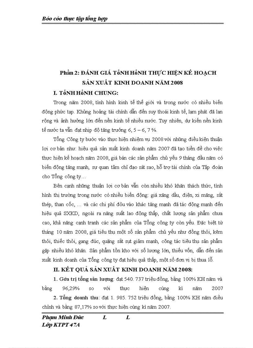 image for page Báo cáo thực tập tổng hợp Tổng Công ty Khoáng sản – TKV sdnklasd