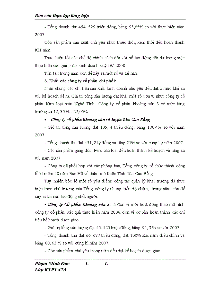 image for page Báo cáo thực tập tổng hợp Tổng Công ty Khoáng sản – TKV sdnklasd