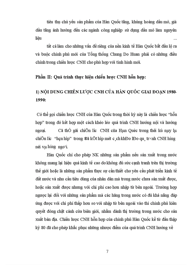 image for page Công nghiệp hóa ở Hàn Quốc giai đoạn 1980-1990 từ đó rút ra kinh nghiệm với Việt Nam