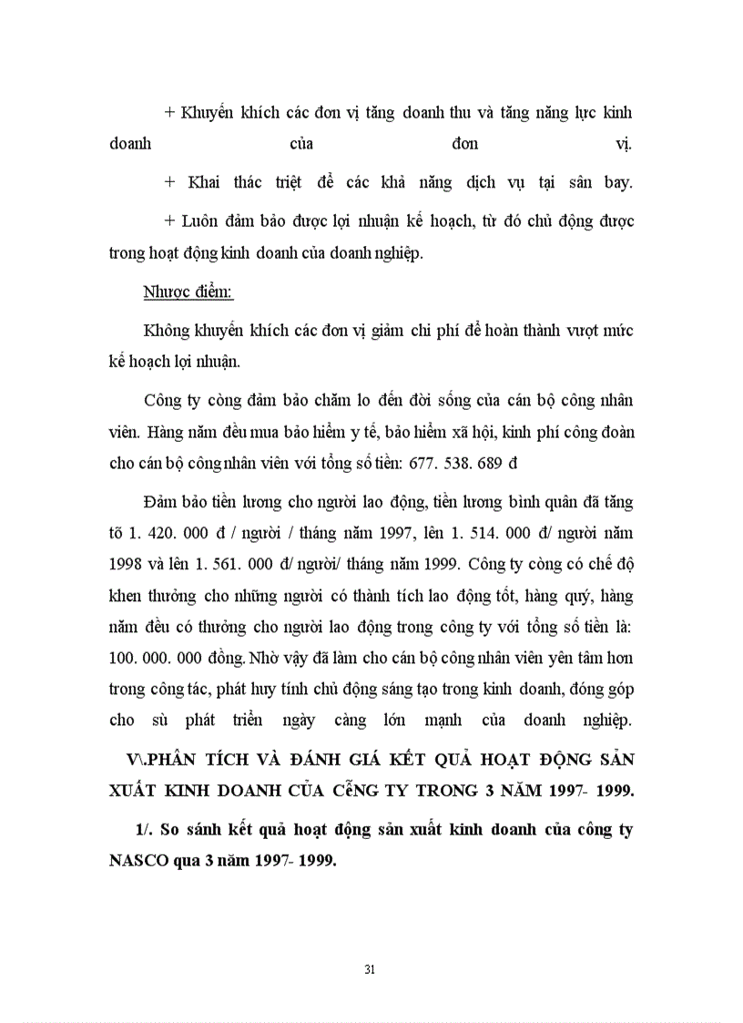 image for page Thực trạng hoạt động sản xuất kinh doanh của Công ty dịch vụ Hàng Không sân bay Nội Bài