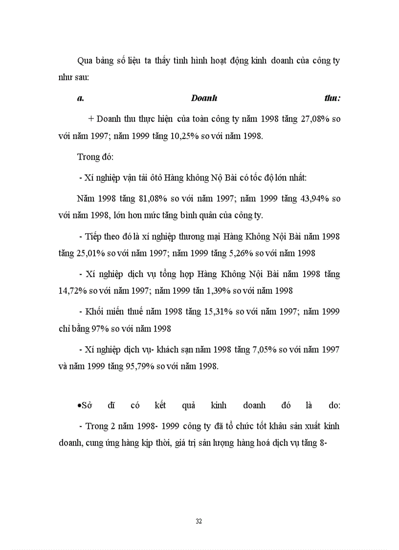image for page Thực trạng hoạt động sản xuất kinh doanh của Công ty dịch vụ Hàng Không sân bay Nội Bài