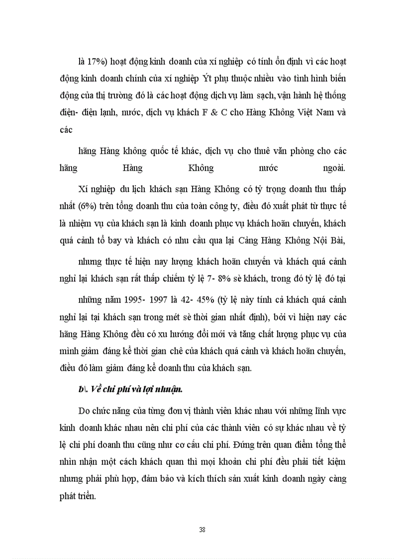 image for page Thực trạng hoạt động sản xuất kinh doanh của Công ty dịch vụ Hàng Không sân bay Nội Bài