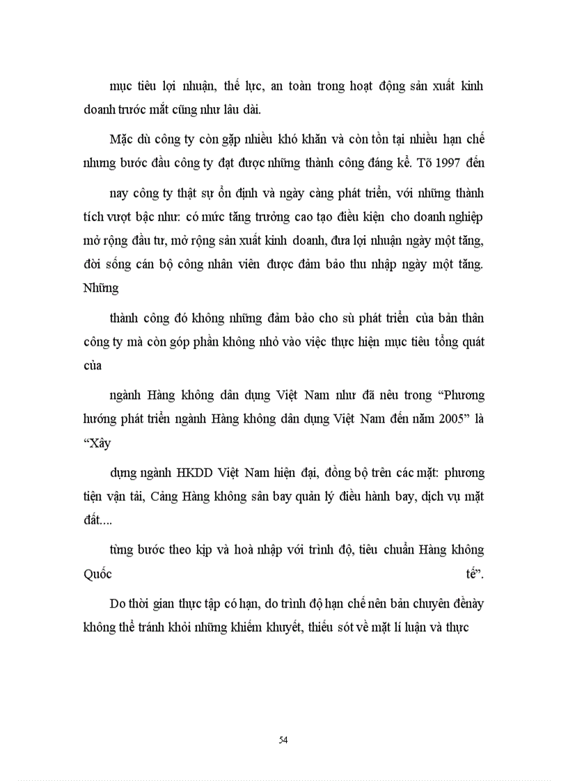 image for page Thực trạng hoạt động sản xuất kinh doanh của Công ty dịch vụ Hàng Không sân bay Nội Bài