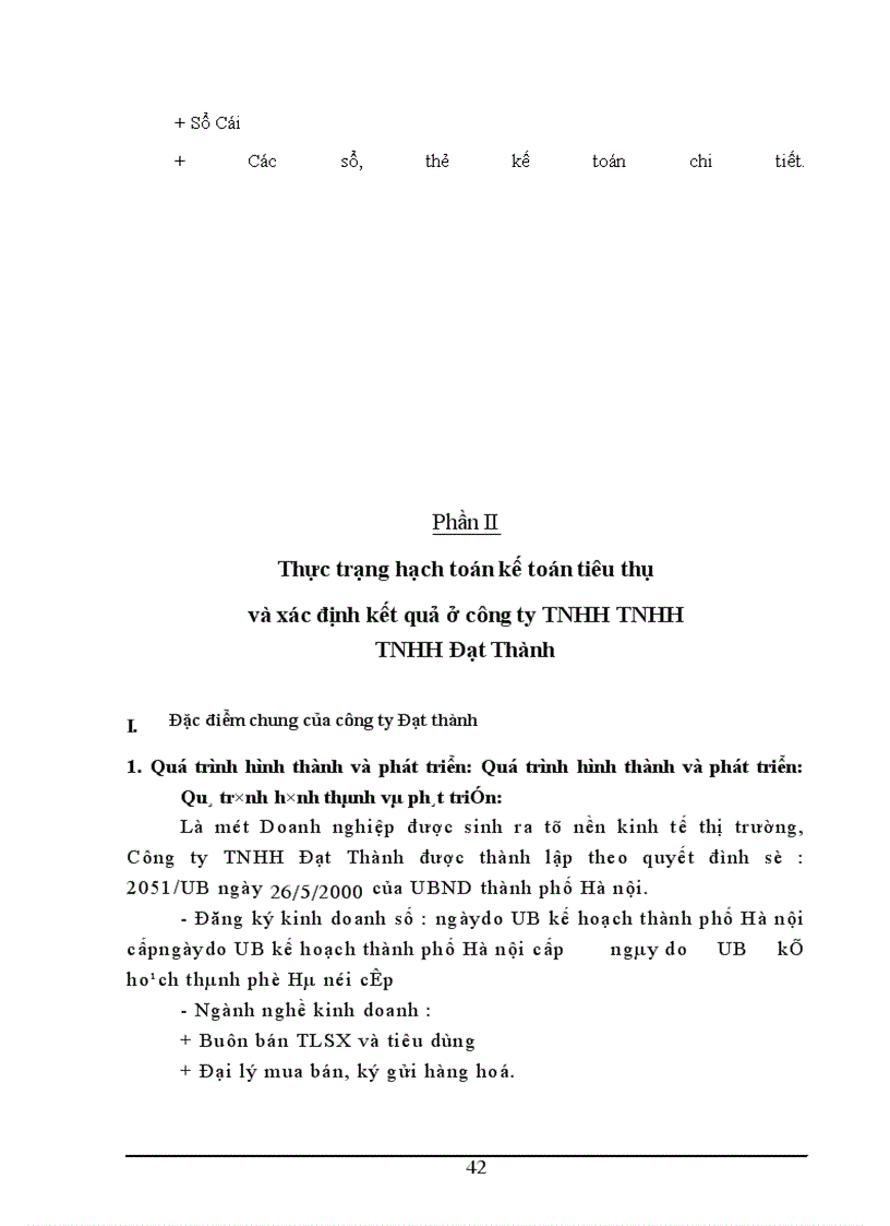 image for page Tình hình thực tế về kế toán bán hàng tại Công ty Đạt Thành