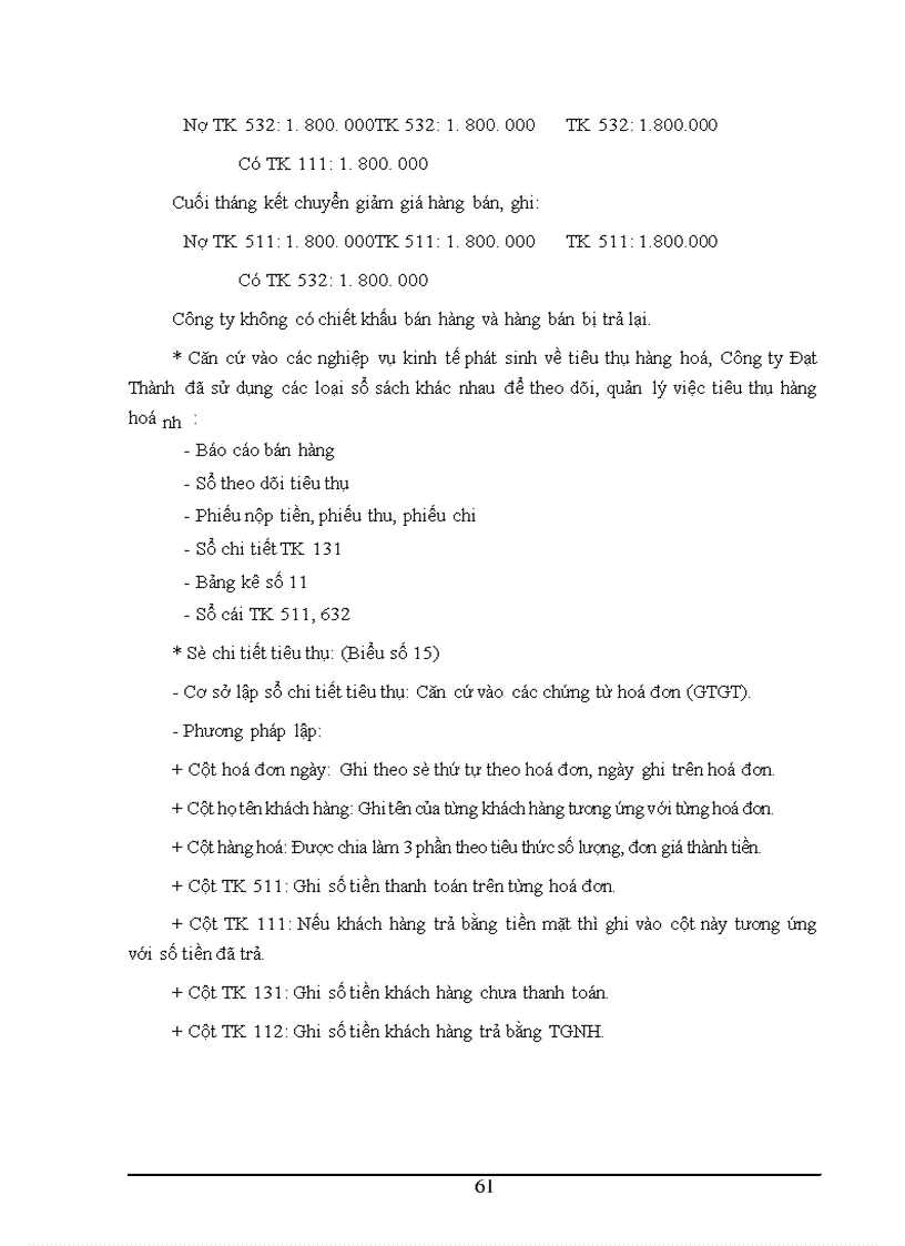 image for page Tình hình thực tế về kế toán bán hàng tại Công ty Đạt Thành