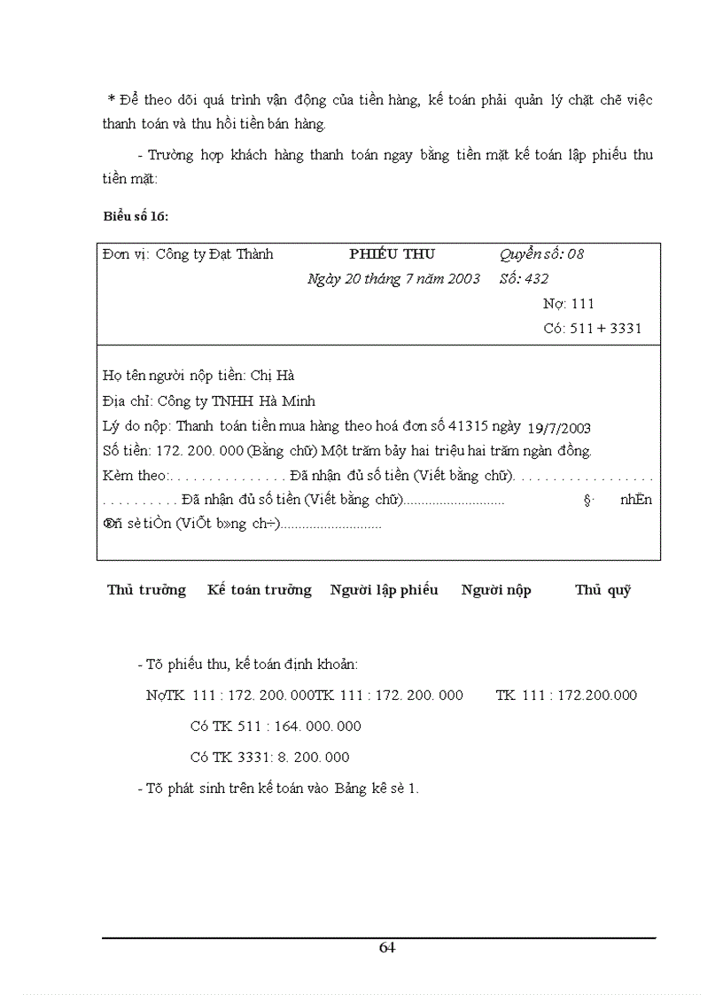 image for page Tình hình thực tế về kế toán bán hàng tại Công ty Đạt Thành