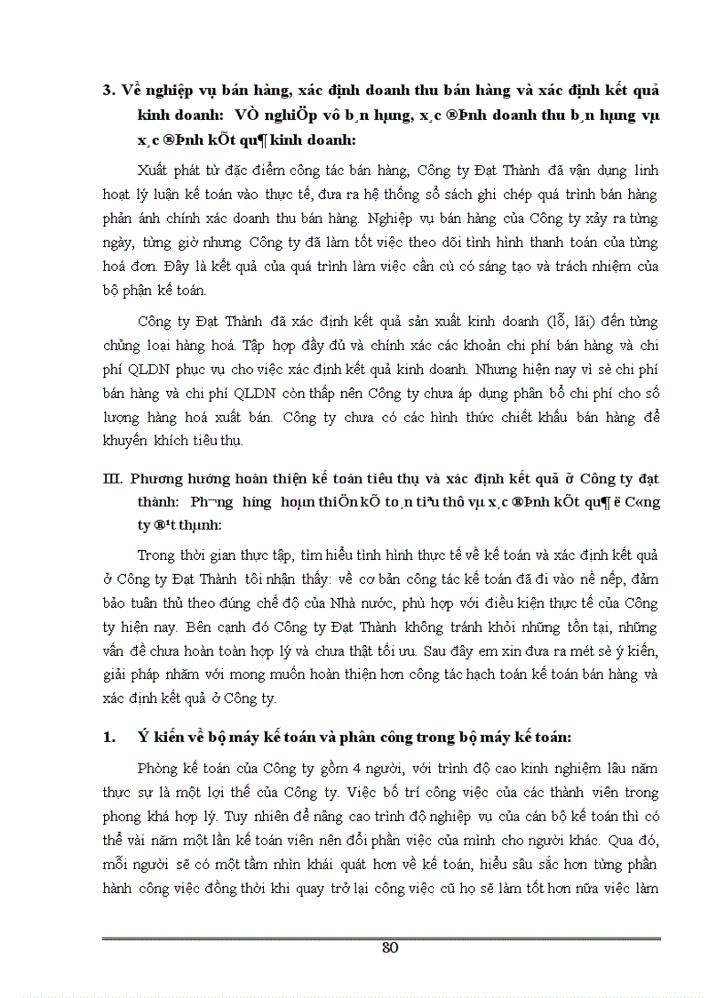image for page Tình hình thực tế về kế toán bán hàng tại Công ty Đạt Thành