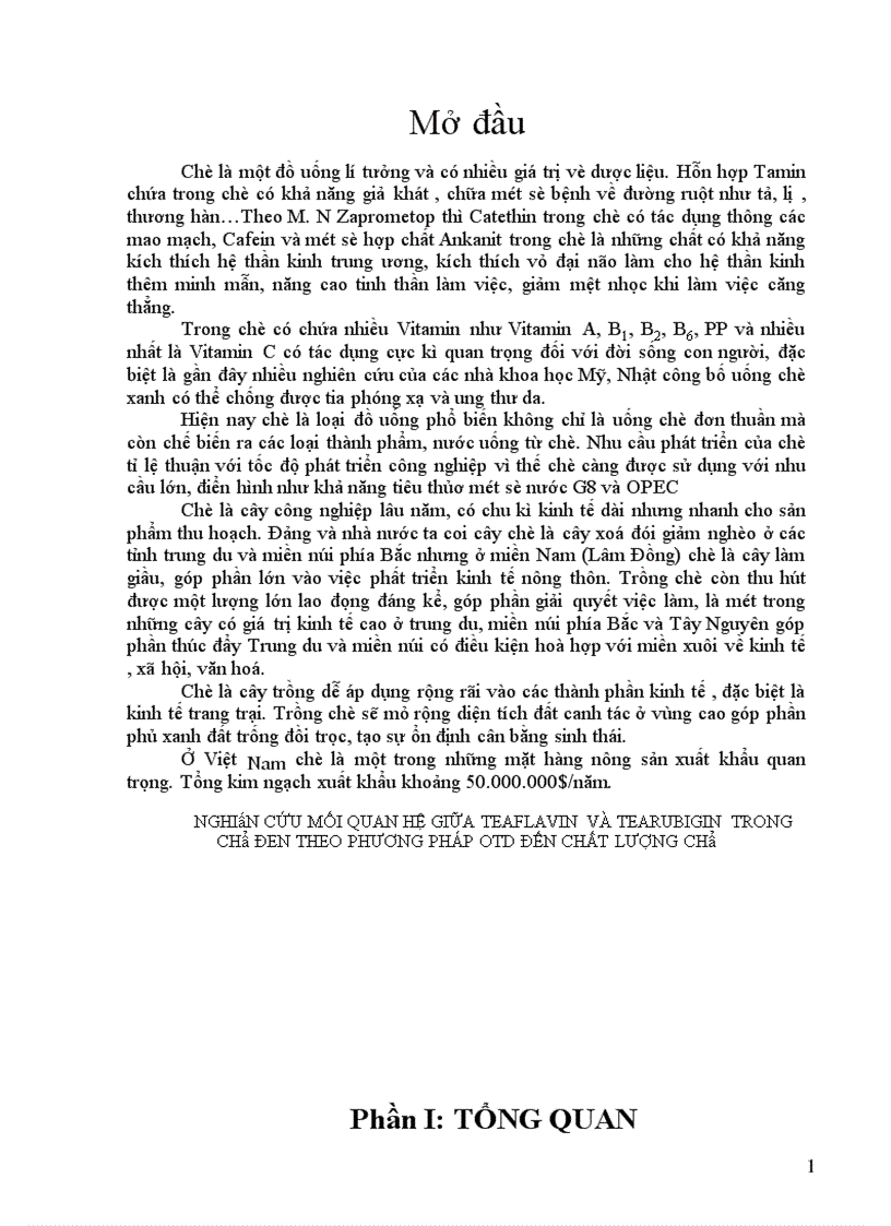 image for page Nghiên cứu mối quan hệ giữa tỷ lệ TF/TR đến chất lượng chè