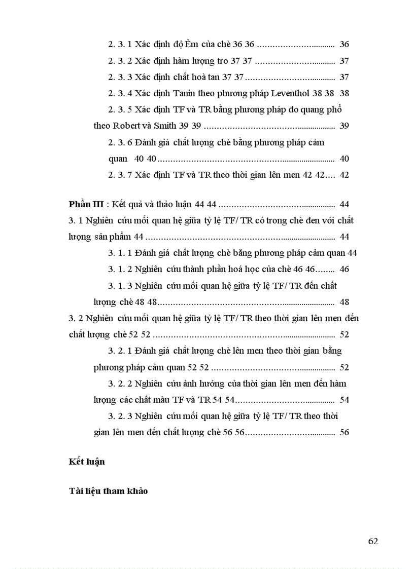 image for page Nghiên cứu mối quan hệ giữa tỷ lệ TF/TR đến chất lượng chè