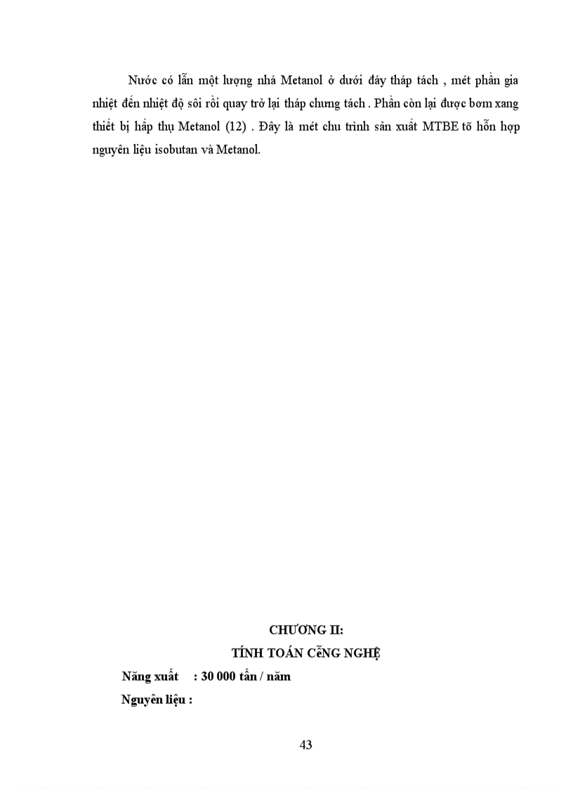 image for page Công nghệ sản xuất MTBE