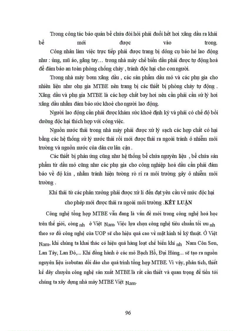 image for page Công nghệ sản xuất MTBE