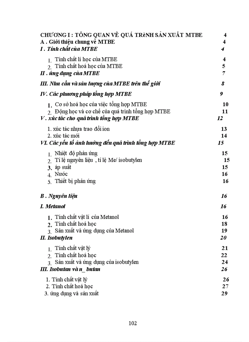 image for page Công nghệ sản xuất MTBE